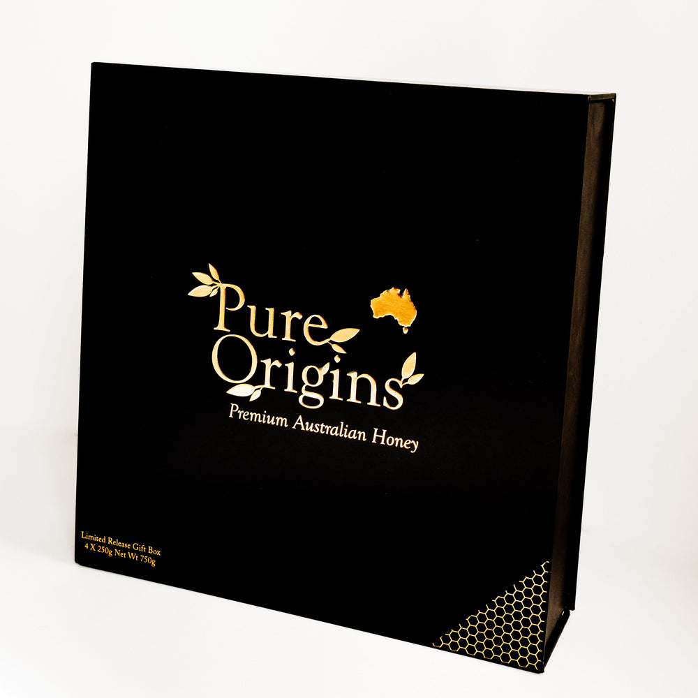 MELLA Gift Box. Australian Manuka Honey 4 Pack Gift Bundle