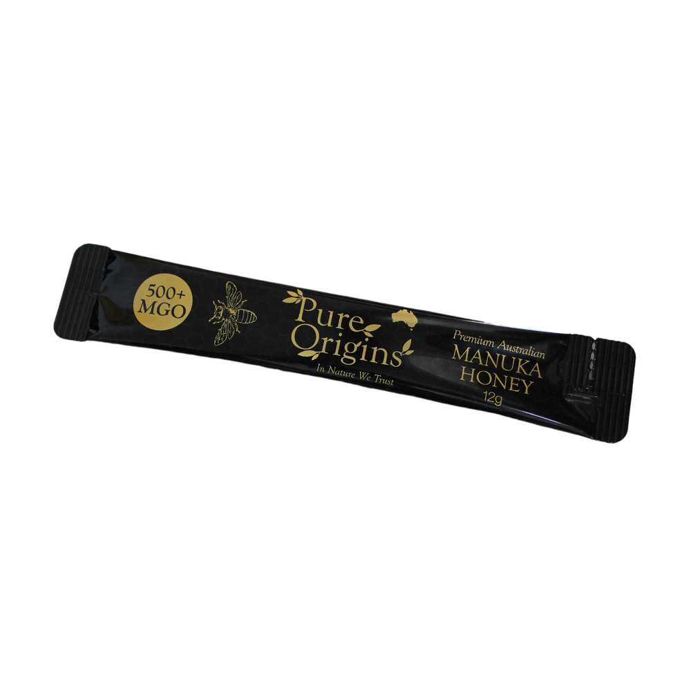 500+ MGO Australian Manuka Honey Stick (12g)  Pocket-Sized.