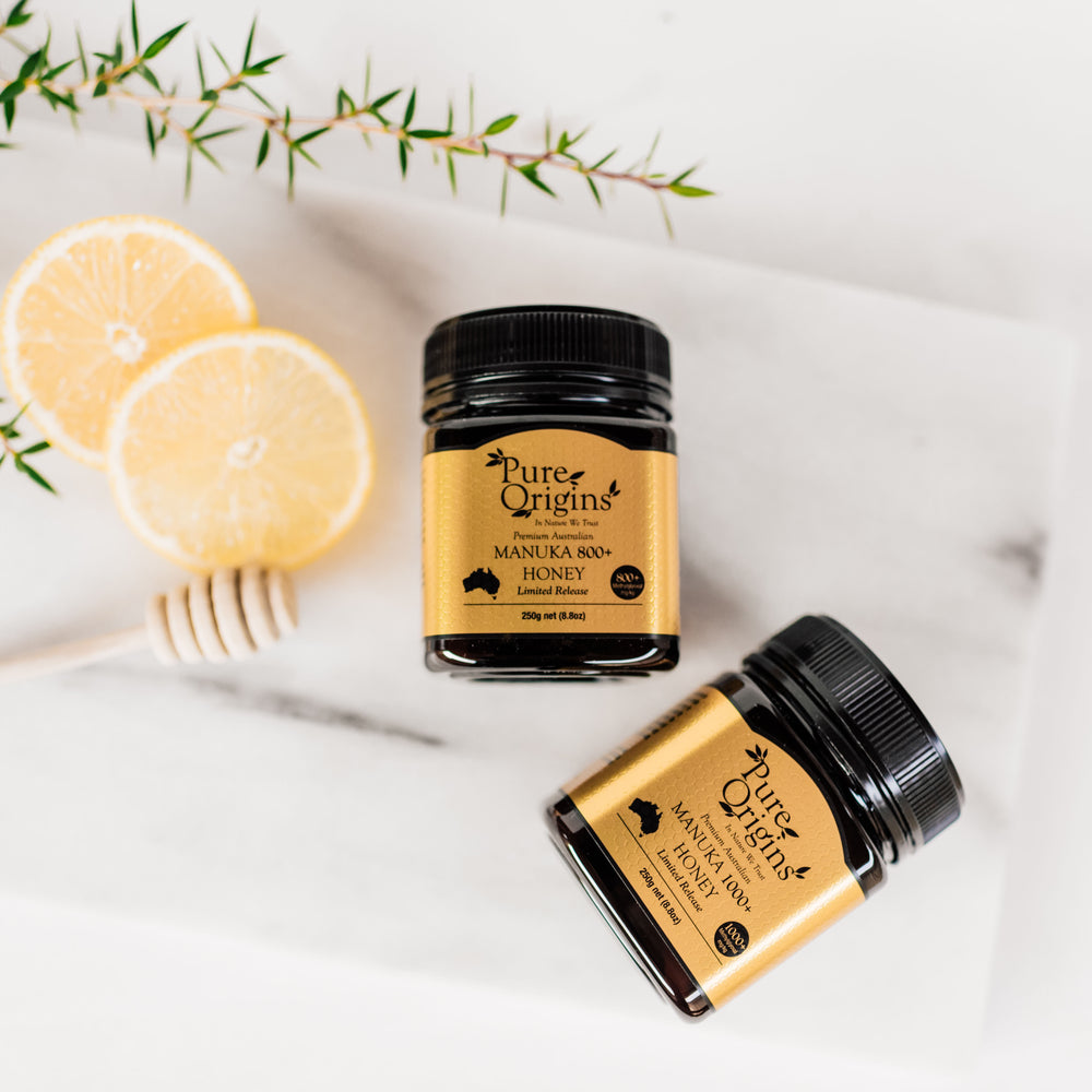 SALUTARIS Gift Box. Australian Manuka Honey 4 Pack Gift Bundle