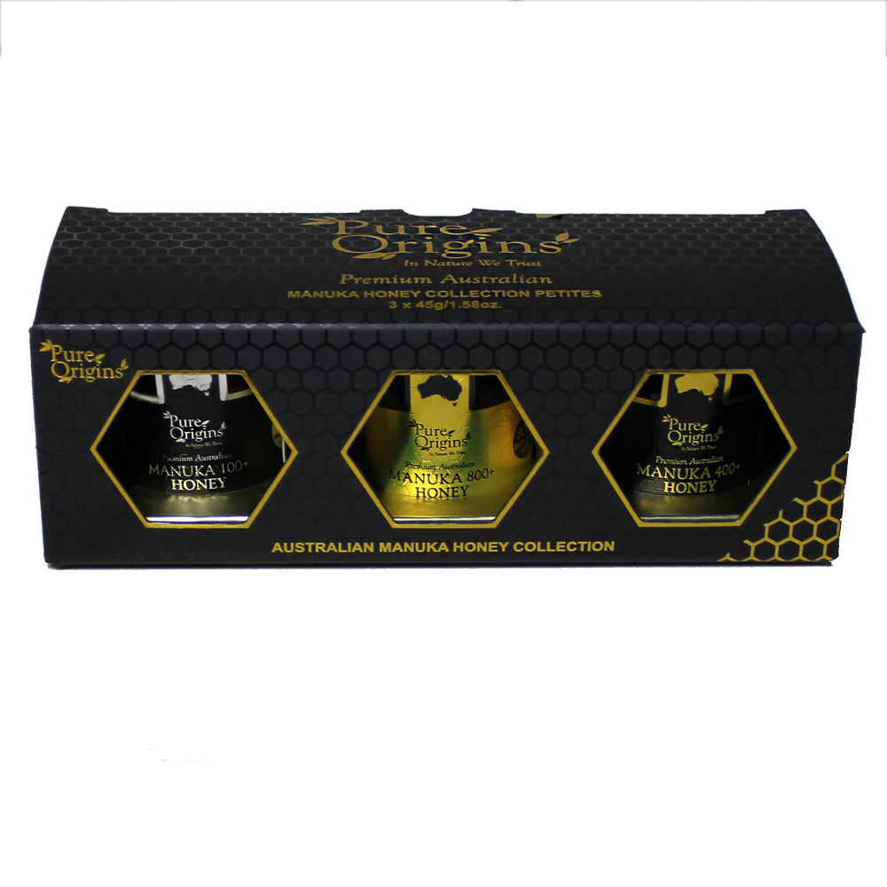
            
                Load image into Gallery viewer, Trio Manuka Gift Pack Petite - Australian Manuka Honey 3 Pack
            
        