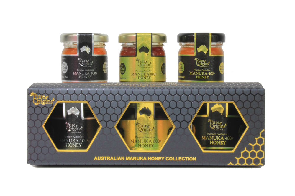 
            
                Load image into Gallery viewer, Trio Manuka Gift Pack Petite - Australian Manuka Honey 3 Pack
            
        